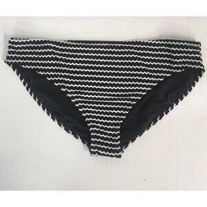 Swimsuit Bottom Women Size 3X 24W Black With White Chevron Pattern New w Tags